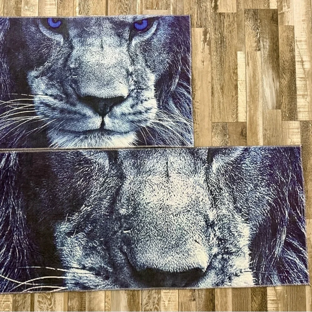 Blue Lion Shower Curtain